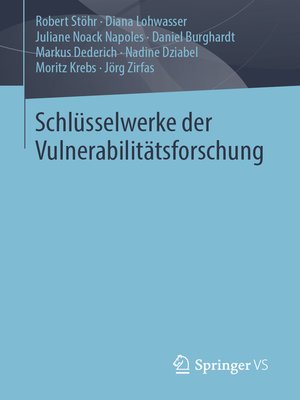 cover image of Schlüsselwerke der Vulnerabilitätsforschung